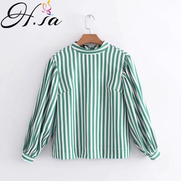 h.sa fashion women shirts ladies blouses striped long sleeve button blouse female blusas koszula damska camisa mujer 210417, White
h.sa fashion women shirts ladies blouses striped long sleeve button blouse female blusas koszula damska camisa mujer 210417, White
