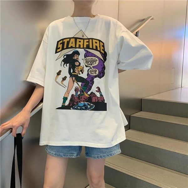 women's t-shirt short-sleeved ins tide loose white gray student female half-sleeved summer plus size y2k gothic women shirts
women's t-shirt short-sleeved ins tide loose white gray student female half-sleeved summer plus size y2k gothic women shirts