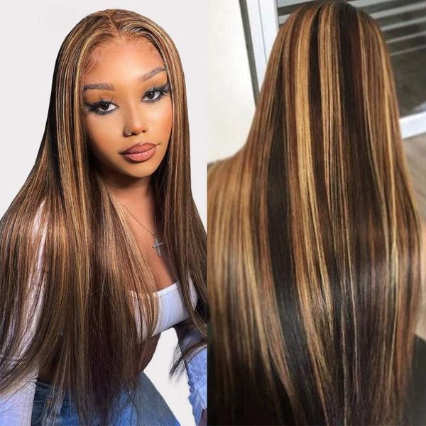 lace wigs 32inch long straight 13x6 highlight colored front human hair pre plucked for women brazilian 250% density, Black;brown
lace wigs 32inch long straight 13x6 highlight colored front human hair pre plucked for women brazilian 250% density, Black;brown