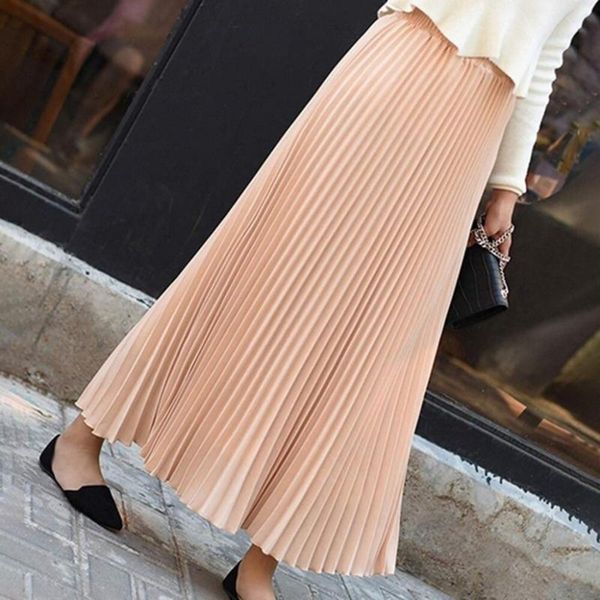 skirts women pleated large swing 2021 casual solid color autumn summer elasticity midi skirt elegant high waist, Black
skirts women pleated large swing 2021 casual solid color autumn summer elasticity midi skirt elegant high waist, Black