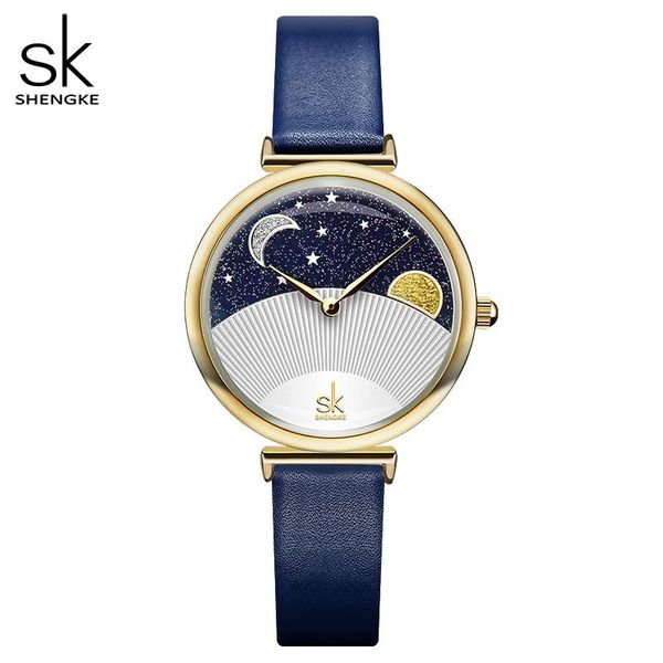 wristwatches shengke women fashion blue quartz watch lady leather watchband h, Slivery;brown
wristwatches shengke women fashion blue quartz watch lady leather watchband h, Slivery;brown