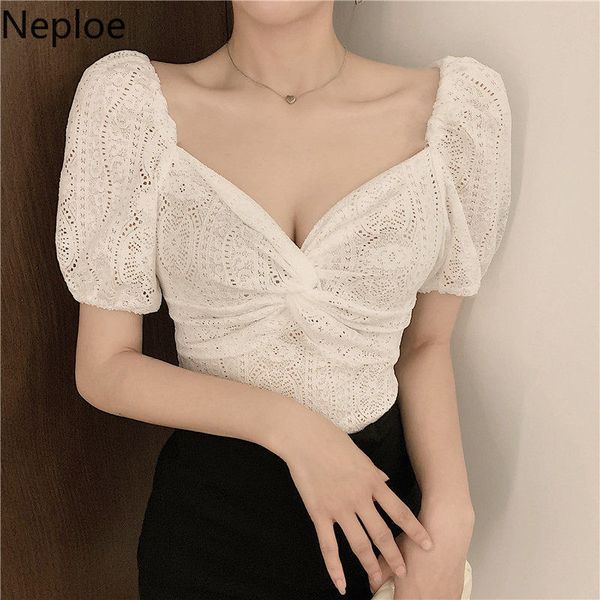 neploe lace blouses women shirts fashion blusas mujer puff sleeve v neck ladies korean hollow out white crop 210422
neploe lace blouses women shirts fashion blusas mujer puff sleeve v neck ladies korean hollow out white crop 210422