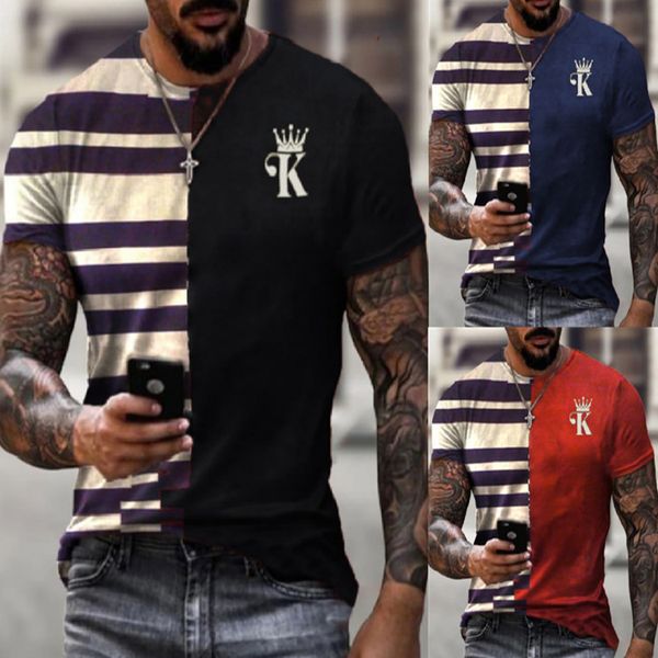 summer t-shirt new poker crown k print men's casual street trend 3d t-shirt short sveaagj, White;black
summer t-shirt new poker crown k print men's casual street trend 3d t-shirt short sveaagj, White;black