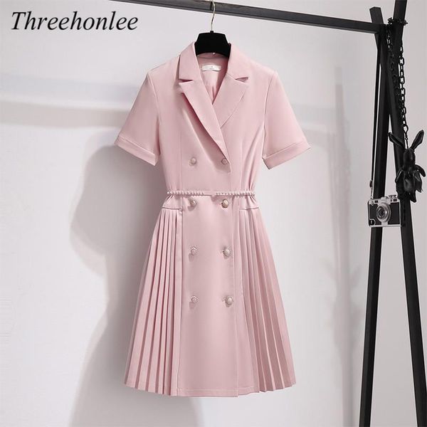 casual dresses elegant short blazer women dress 2021 summer notched double-breasted beaded belt pleated mini lady office, Black;gray
casual dresses elegant short blazer women dress 2021 summer notched double-breasted beaded belt pleated mini lady office, Black;gray
