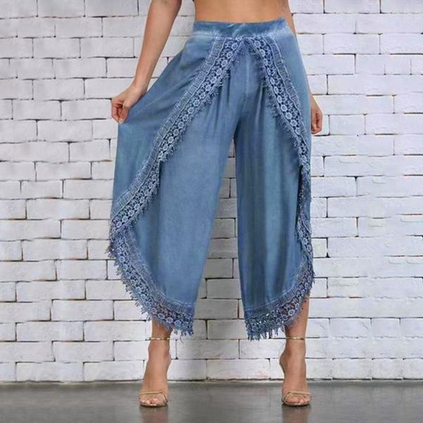 women's pants & capris women casual harem lace wide leg trousers summer elastic waist female loose comfortable bloomers pantalon palazz, Black;white
women's pants & capris women casual harem lace wide leg trousers summer elastic waist female loose comfortable bloomers pantalon palazz, Black;white