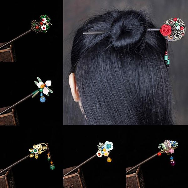 hair clips & barrettes chinese ethnic ancient wood hairpin headwear tassel flower handmade luxury sticks women jewelry accessories gift, Golden;silver
hair clips & barrettes chinese ethnic ancient wood hairpin headwear tassel flower handmade luxury sticks women jewelry accessories gift, Golden;silver
