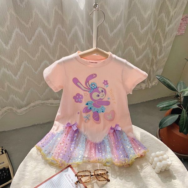 girl's dresses summer kids girls cartoon rabbit raiow starry sky princess es cute style children clothes e1008 baxb, Red;yellow
girl's dresses summer kids girls cartoon rabbit raiow starry sky princess es cute style children clothes e1008 baxb, Red;yellow