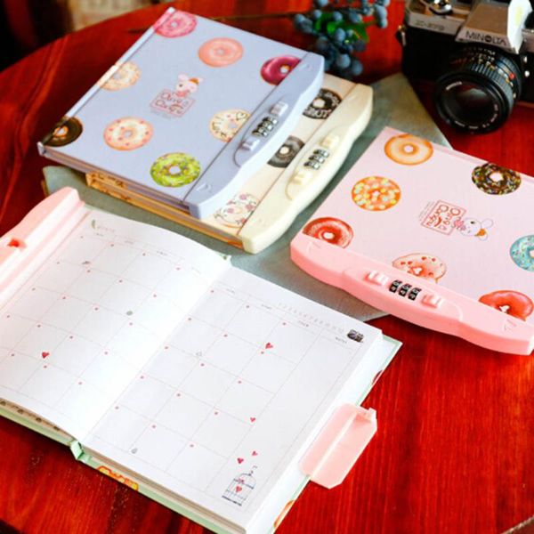 student diary with lock notebook office school supplies random color kawaii children creative hard copy book password notepads, Purple;pink
student diary with lock notebook office school supplies random color kawaii children creative hard copy book password notepads, Purple;pink