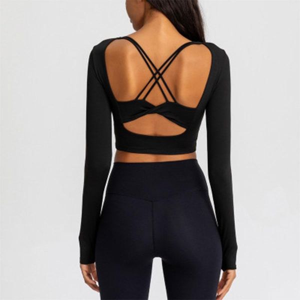 yoga outfits salspor shirts women sports back cross quiak dry long sleeve with thumb holes gym clothes fitness running crop top, White;red
yoga outfits salspor shirts women sports back cross quiak dry long sleeve with thumb holes gym clothes fitness running crop top, White;red