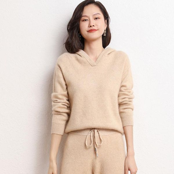 women's two piece pants fashion suit autumn winter 100% cashmere knitted double thickening sweater women and harem two-pie, White
women's two piece pants fashion suit autumn winter 100% cashmere knitted double thickening sweater women and harem two-pie, White