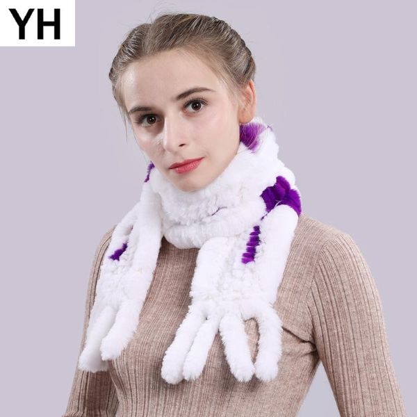 scarves winter knitted real natural rex fur scarf lady tassel women ring shawl, Blue;gray
scarves winter knitted real natural rex fur scarf lady tassel women ring shawl, Blue;gray