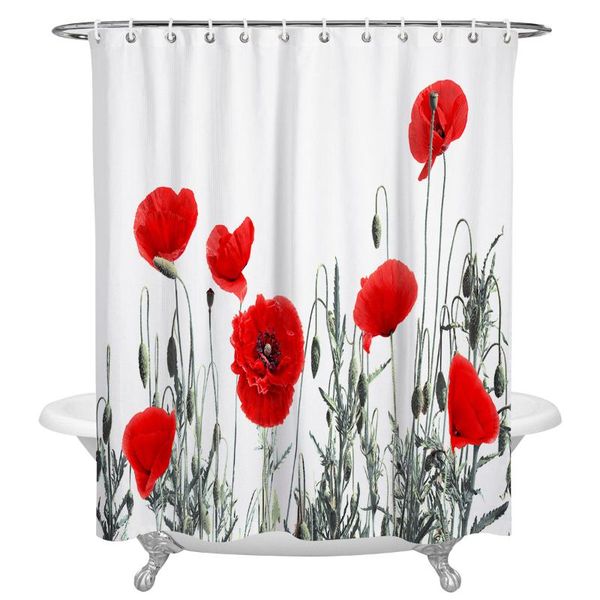 shower curtains poppy with red flowers curtain decorative waterproof polyester fabric bathroom hooks home bath decor
shower curtains poppy with red flowers curtain decorative waterproof polyester fabric bathroom hooks home bath decor