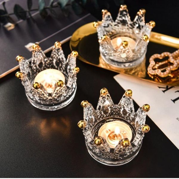 candle holders 1pc crystal candlestick transparent crown glass holder wedding dinner decor home party decoration accessories
candle holders 1pc crystal candlestick transparent crown glass holder wedding dinner decor home party decoration accessories