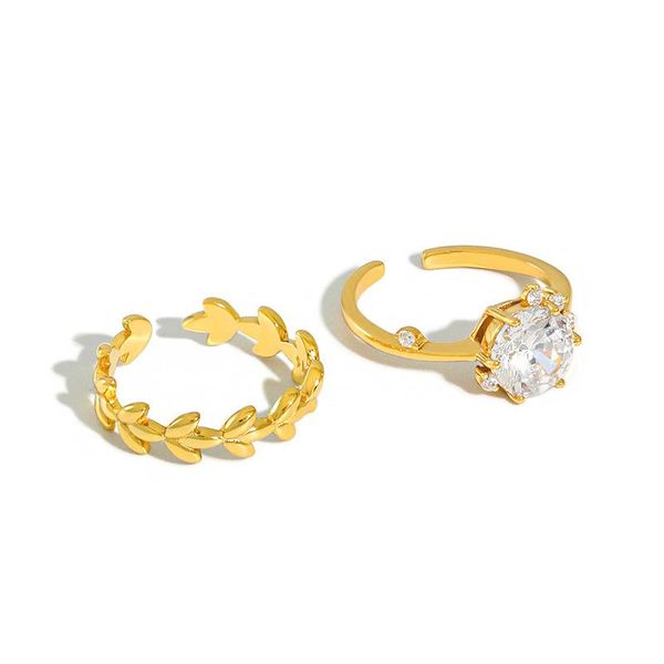 cluster rings 1pc 18k gold authentic s925 sterling silver fine jewelry prong solitaire zircon round &branch olive leaf ring adjust tlj1296, Golden;silver
cluster rings 1pc 18k gold authentic s925 sterling silver fine jewelry prong solitaire zircon round &branch olive leaf ring adjust tlj1296, Golden;silver