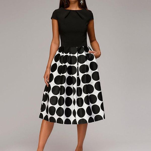 casual dresses polka dot a-line women elegant wave point pocket sashes knee-length splice dress black-white zebra clothing vestidos, Black;gray
casual dresses polka dot a-line women elegant wave point pocket sashes knee-length splice dress black-white zebra clothing vestidos, Black;gray
