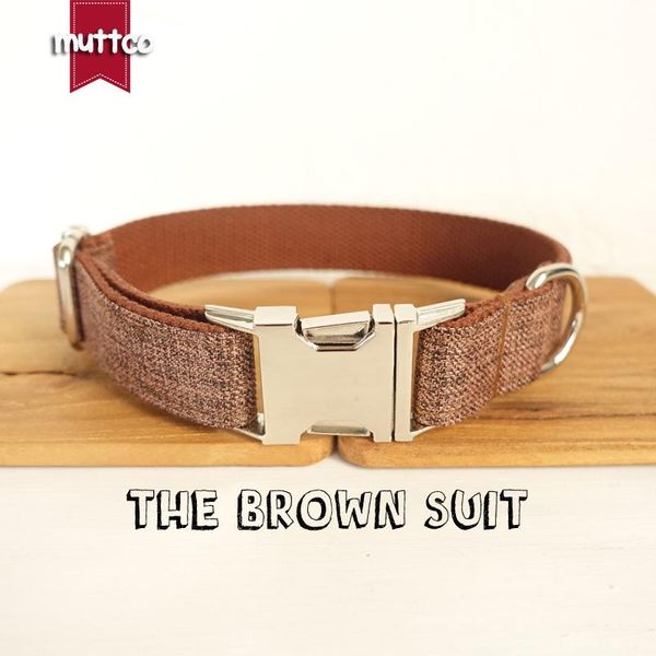 10pcs/lot muttco wholesale self-design handmade dog collar like gentleman the brown suit 5 sizes udc039 collars & leashes
10pcs/lot muttco wholesale self-design handmade dog collar like gentleman the brown suit 5 sizes udc039 collars & leashes