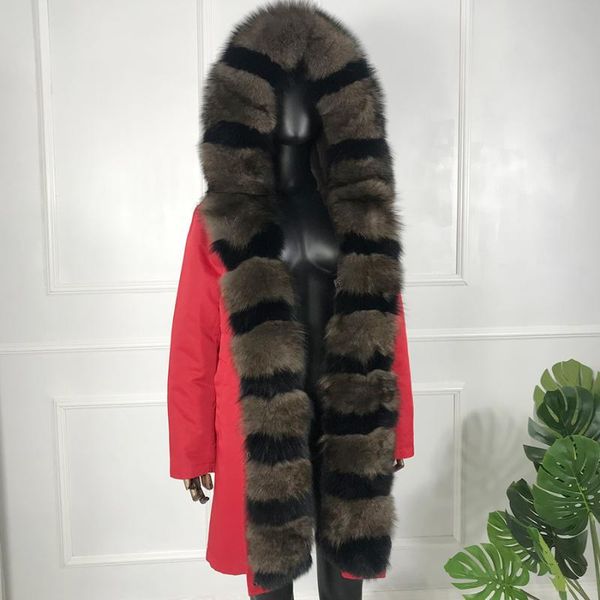 women's fur & faux jacket women coat oversize long parka real outwear detachable natural casual fashion, Black
women's fur & faux jacket women coat oversize long parka real outwear detachable natural casual fashion, Black