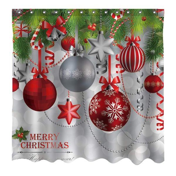 new year shower curtain decor,red grey christmas balls hang on green pine tree winter holiday fabric bathroom
new year shower curtain decor,red grey christmas balls hang on green pine tree winter holiday fabric bathroom