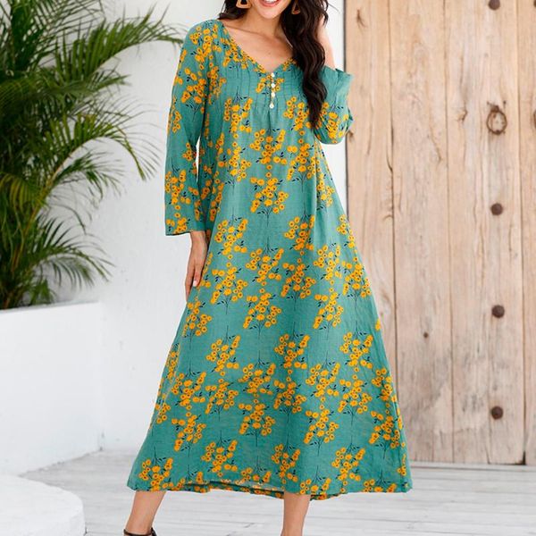 plus size summer 2021 long dress women v-neck floral printed sleeve maxi swing casual loose vestidos#w3 dresses, Black;gray
plus size summer 2021 long dress women v-neck floral printed sleeve maxi swing casual loose vestidos#w3 dresses, Black;gray