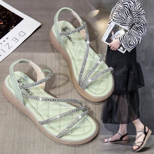 sandals rhinestone summer viscose shoes breathable korean spot yellow daily fashion, Black
sandals rhinestone summer viscose shoes breathable korean spot yellow daily fashion, Black