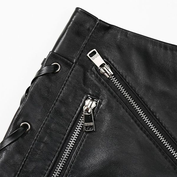 skirts genuine leather women zippers korean mini moto&biker style real sheepskin ladies sexy, Black
skirts genuine leather women zippers korean mini moto&biker style real sheepskin ladies sexy, Black