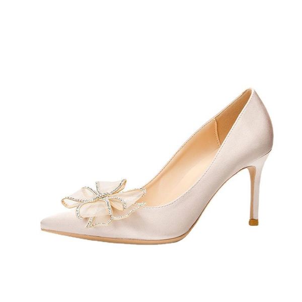 dress shoes 2021 fashion thin high heels shiny satin with mesh bow shallow mouth wedding for women, Black
dress shoes 2021 fashion thin high heels shiny satin with mesh bow shallow mouth wedding for women, Black