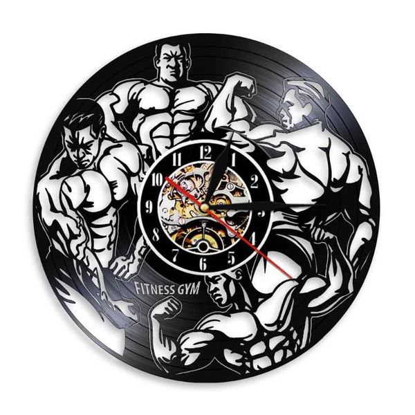 gym fitness art decorative wall clock bodybuilding silhouette shadow vintage record watch modern decor clocks
gym fitness art decorative wall clock bodybuilding silhouette shadow vintage record watch modern decor clocks