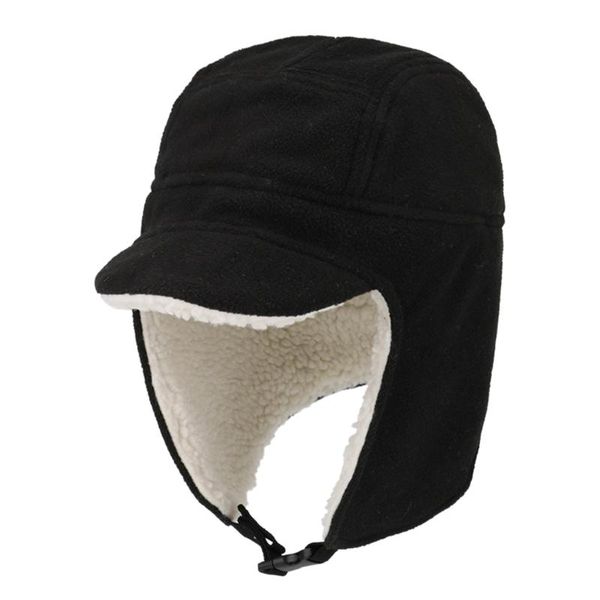 men women soft fleece warm winter hats sherpa lined with visor windproof earflap a9ld cycling caps & masks, Black
men women soft fleece warm winter hats sherpa lined with visor windproof earflap a9ld cycling caps & masks, Black