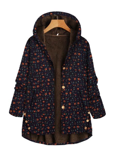 women's wool & blends women coat autumn and winter jacket thick casual loose printing single-breasted irregular hooded en*, Black
women's wool & blends women coat autumn and winter jacket thick casual loose printing single-breasted irregular hooded en*, Black