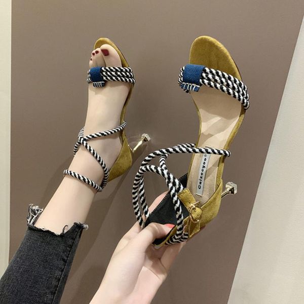 summer nice comfortable flock women's shoes thin heels hard-wearing & anti-skid mixed colors fashion sandals female, Black
summer nice comfortable flock women's shoes thin heels hard-wearing & anti-skid mixed colors fashion sandals female, Black