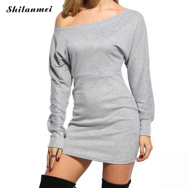 casual dresses autumn winter women one shoulder slim bodycon bandage dress solid color high waist female club party vestidos mujer, Black;gray
casual dresses autumn winter women one shoulder slim bodycon bandage dress solid color high waist female club party vestidos mujer, Black;gray