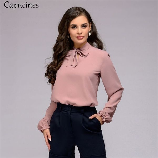capucines elegant bow tie women shirt spring autumn ladies solid long sleeve chiffon shirts casual blouses vintage blusas, White
capucines elegant bow tie women shirt spring autumn ladies solid long sleeve chiffon shirts casual blouses vintage blusas, White