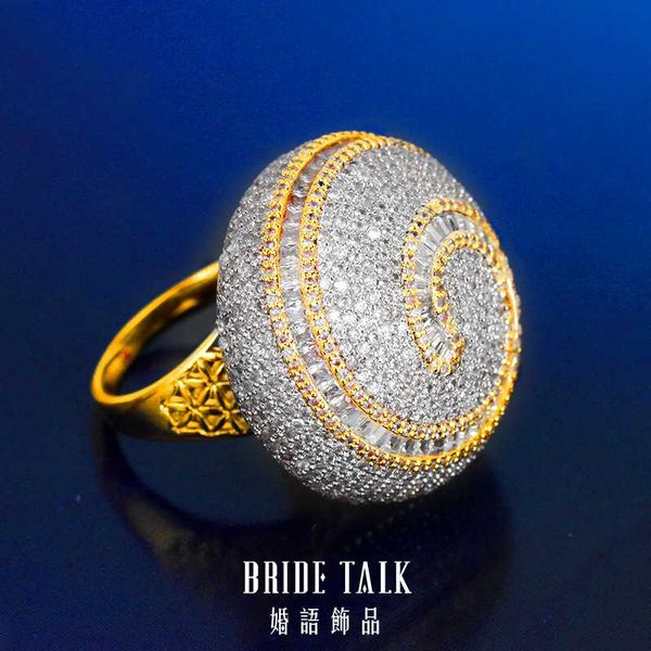 bride talk luxury big rings paved zirconia globular accessories engagement wedding crystal shiny ring for women gift, Slivery;golden
bride talk luxury big rings paved zirconia globular accessories engagement wedding crystal shiny ring for women gift, Slivery;golden
