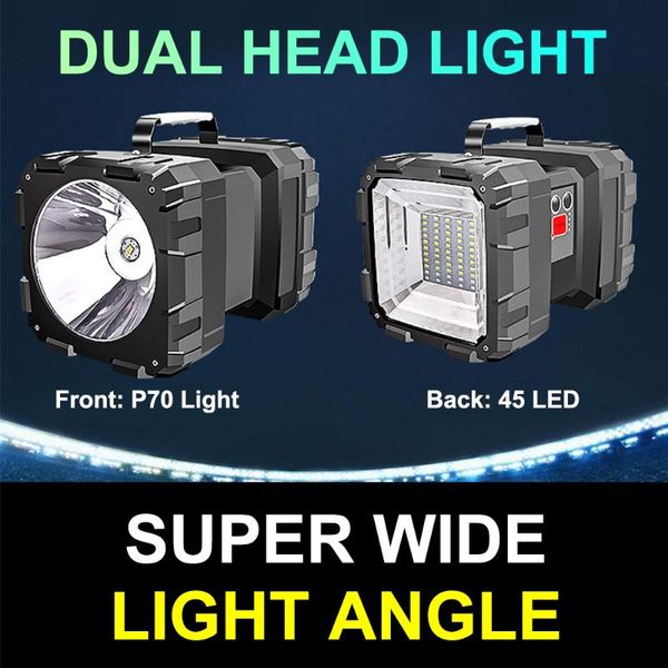 portable lanterns super bright double head searchlight usb rechargeable outdoor emergency light solar work fishing
portable lanterns super bright double head searchlight usb rechargeable outdoor emergency light solar work fishing