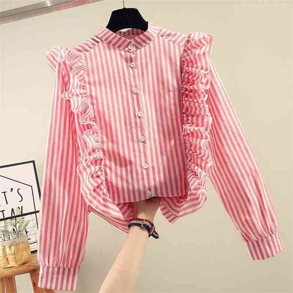 unique design autumn fashion women's ruffles stripe long sleeves shirt ladies shirts girls blouse a3726 210519, White
unique design autumn fashion women's ruffles stripe long sleeves shirt ladies shirts girls blouse a3726 210519, White