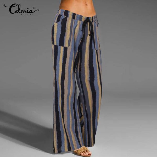 women's pants & capris celmia vintage wide leg pant women elastic waist casual loose plus size trouser fashion printed palazzo pan, Black;white
women's pants & capris celmia vintage wide leg pant women elastic waist casual loose plus size trouser fashion printed palazzo pan, Black;white