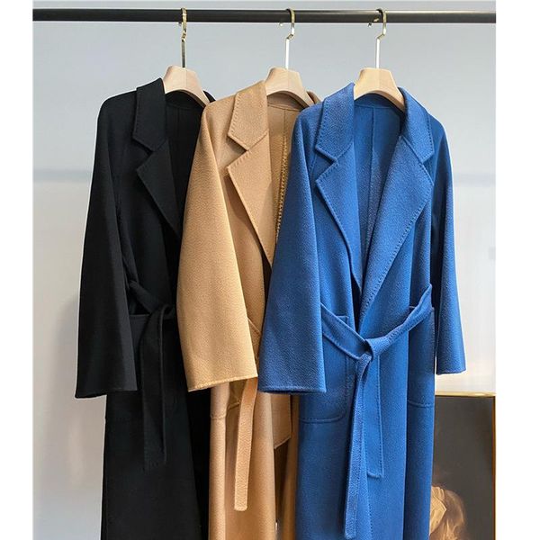 women's wool & blends m home channel cattle goods that turn over season double water ripple for cashmere long coat in female qiu dong, Black
women's wool & blends m home channel cattle goods that turn over season double water ripple for cashmere long coat in female qiu dong, Black