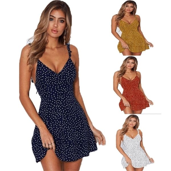 summer women dress v neck a line high waist dot printing mini dresses vestidos back lacing straps backless dress xxxl, Black;gray
summer women dress v neck a line high waist dot printing mini dresses vestidos back lacing straps backless dress xxxl, Black;gray