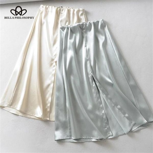 lady silk satin skirts front split high waist long womens faldas mujer moda female skirt 210519, Black
lady silk satin skirts front split high waist long womens faldas mujer moda female skirt 210519, Black