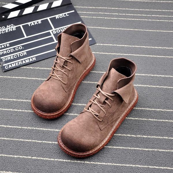 boots 2021 spring and autumn ins lace up wild big head doll shoes flat heel platform ankle women's, Black
boots 2021 spring and autumn ins lace up wild big head doll shoes flat heel platform ankle women's, Black