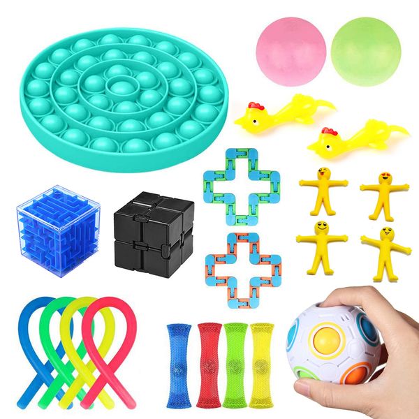 22 pack fidget sensory toy set stress relief toys autism anxiety relief stress pop bubble fidget sensory toy for kids adults
22 pack fidget sensory toy set stress relief toys autism anxiety relief stress pop bubble fidget sensory toy for kids adults