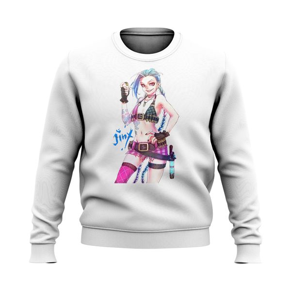 sweater jinx 3d printing lol long-haired girl pattern casual party style round neck high-quality autumn and winter sweater, Black
sweater jinx 3d printing lol long-haired girl pattern casual party style round neck high-quality autumn and winter sweater, Black
