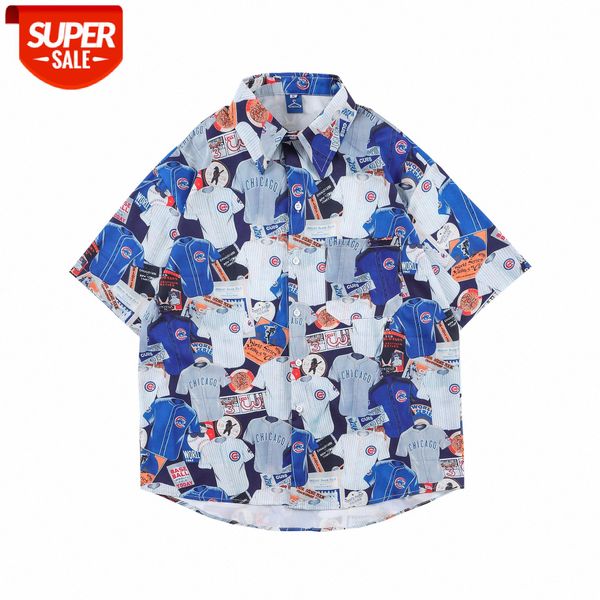 american creative street retro short-sleeved shirts for men and women couples wear wei yi amei khaki loose bf shirt thin #2k93, White;black
american creative street retro short-sleeved shirts for men and women couples wear wei yi amei khaki loose bf shirt thin #2k93, White;black