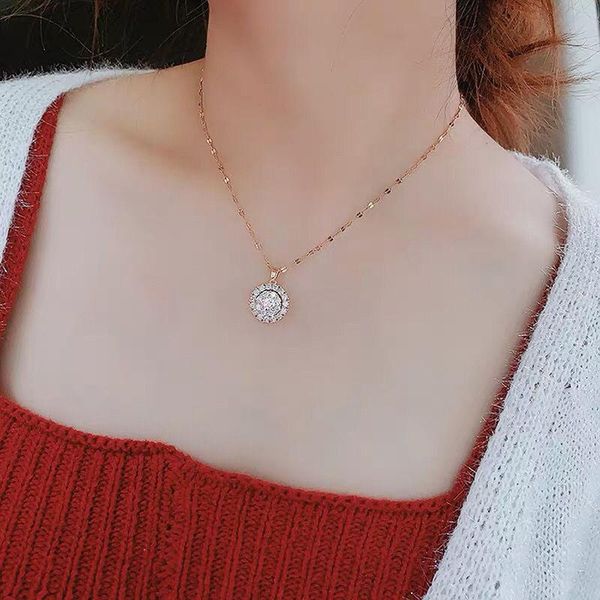 pendant necklaces spin and crystal annulus interlocking gold ladies necklace cupronickel for women jewelry party, Silver
pendant necklaces spin and crystal annulus interlocking gold ladies necklace cupronickel for women jewelry party, Silver