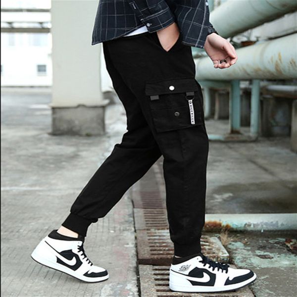 men casual cargo pants four seasons fashion chic men koreean pockets loose harem pants 97% cotton jogger pants men, Black
men casual cargo pants four seasons fashion chic men koreean pockets loose harem pants 97% cotton jogger pants men, Black