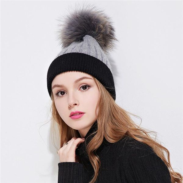 beanie/skull caps wool hat for women beanie with plush pom fur winter knitted skullies cap brand, Blue;gray
beanie/skull caps wool hat for women beanie with plush pom fur winter knitted skullies cap brand, Blue;gray