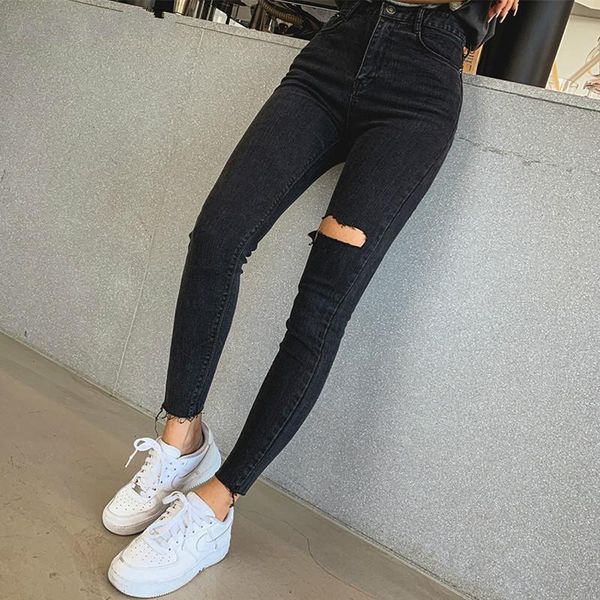 women's jeans elastic tassel ripped holes denim pants female trousers 2021 high waist stretch pencil women skinny black, Blue
women's jeans elastic tassel ripped holes denim pants female trousers 2021 high waist stretch pencil women skinny black, Blue