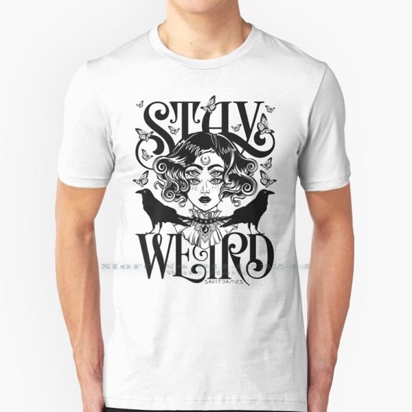 men's t-shirts stay weird ( black & white version ) t shirt 100% pure cotton halloween girl crows moon magical esoteric witch, White;black
men's t-shirts stay weird ( black & white version ) t shirt 100% pure cotton halloween girl crows moon magical esoteric witch, White;black