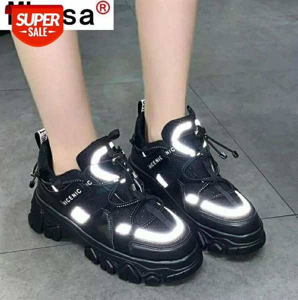 2021 autumn women vulcanized shoes new fashion platform sneakers lace-up comfortable casual dad tenis feminino #z77h
2021 autumn women vulcanized shoes new fashion platform sneakers lace-up comfortable casual dad tenis feminino #z77h