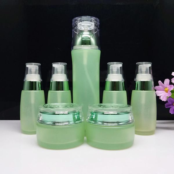 storage bottles & jars 10pcs 30/100ml small fresh green glass lotion pump bottle.50g spring creen cosmetic cream jar.toner packing bottle
storage bottles & jars 10pcs 30/100ml small fresh green glass lotion pump bottle.50g spring creen cosmetic cream jar.toner packing bottle